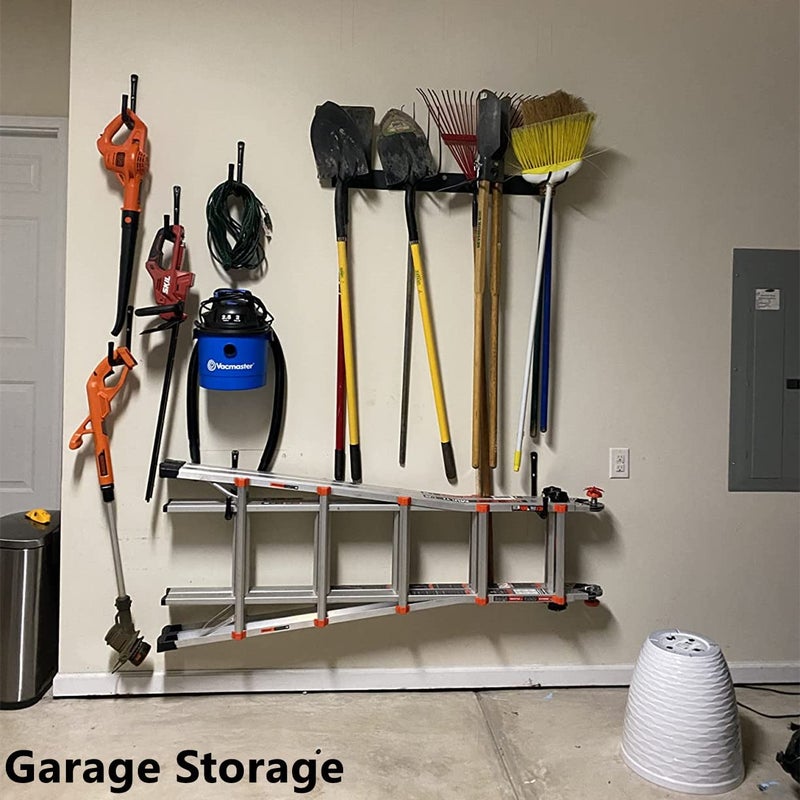 Heavdace 8 Pack Garage Storage Hooks 10 Inch Heavy Duty Ladder Storage Hanger  Wall Mounted Utility Rack - Image 5